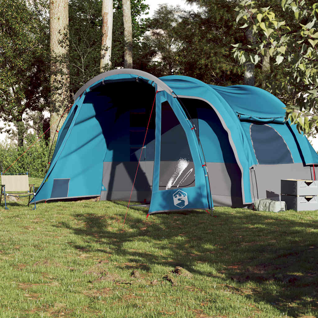 Vidaxl camping tent 6-person waterproof blue