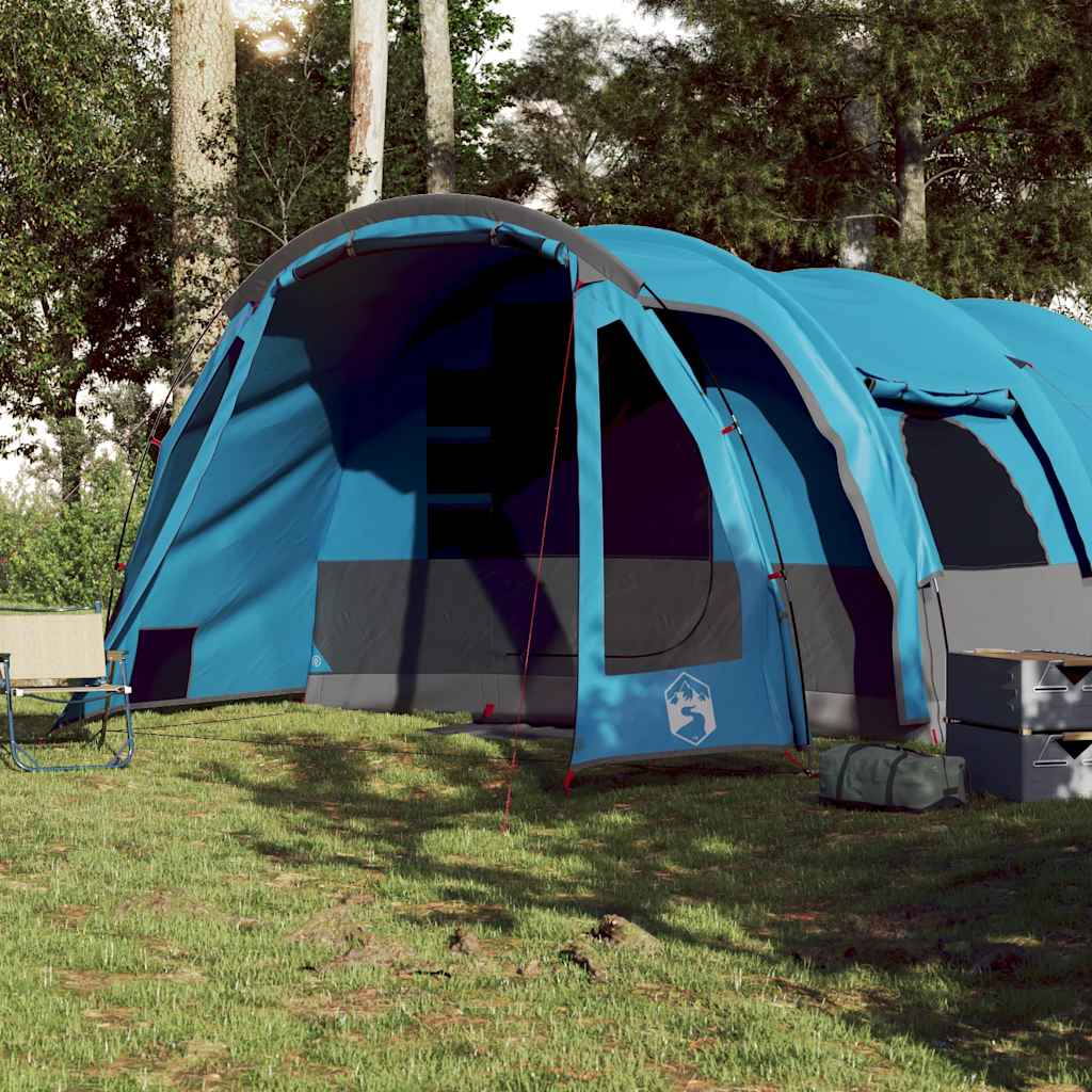 Vidaxl Tunnel tent for family 8-person waterproof blue