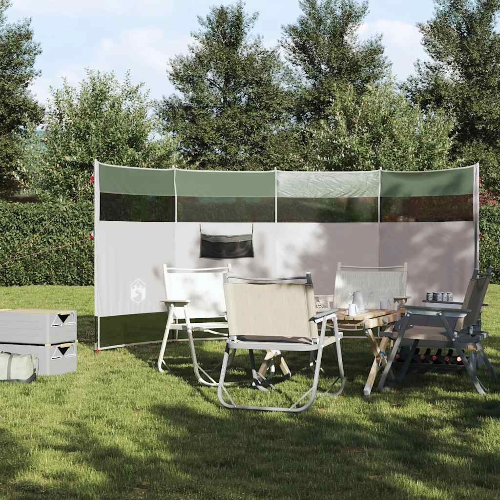 VidaXL Windschutzscheibe Camping wasserdicht 366x152x152 cm grün