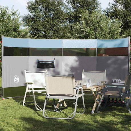 VidaXL Windschutzscheibe Camping wasserdicht 366x152x152 cm blau