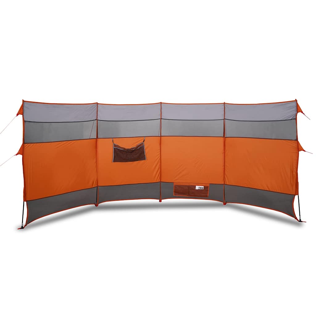 VidaXL Windschutzscheibe Camping wasserdicht 366x152x152 cm orange