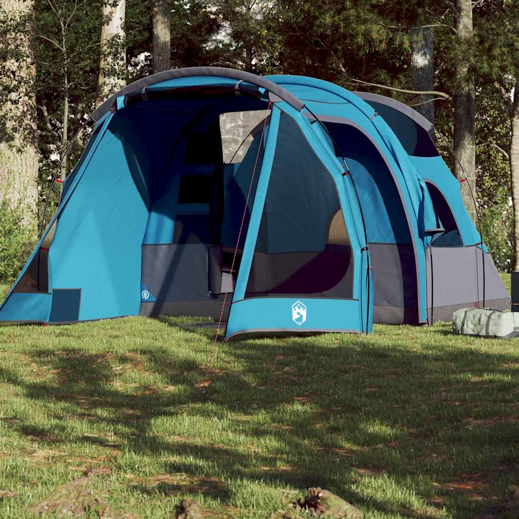 Vidaxl Tunnel tent 4-person waterproof blue