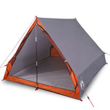 Tenda Vidaxl A-frame per 2 persone impermeabile grigio e arancione