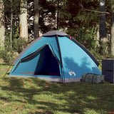 Vidaxl dome tente 2 personnes imperméables bleu