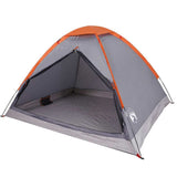 Vidaxx Kuppelzelt 4-Personen wasserdicht grau und orange