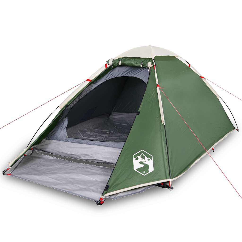 Vidaxl Dome Tent Green impermeabile per 4 persone