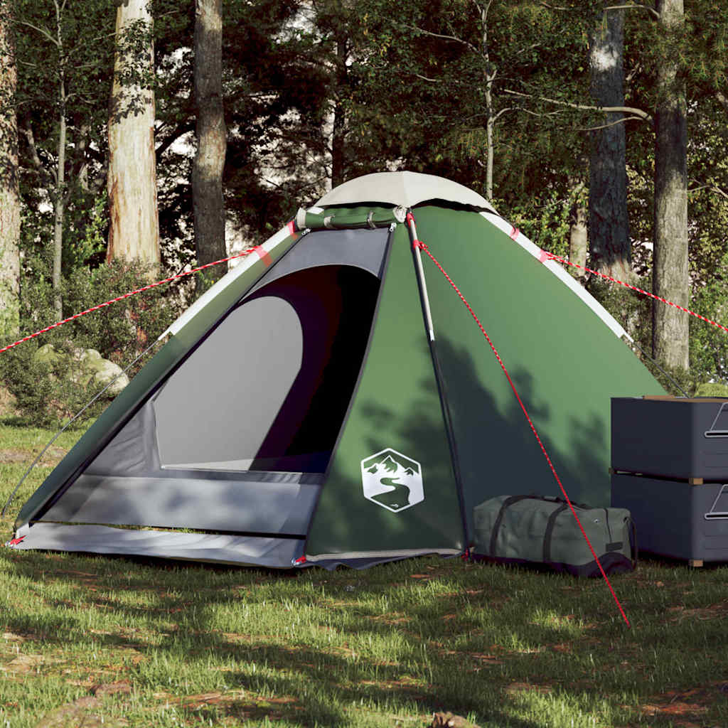 Vidaxl Dome tent 4-person waterproof green