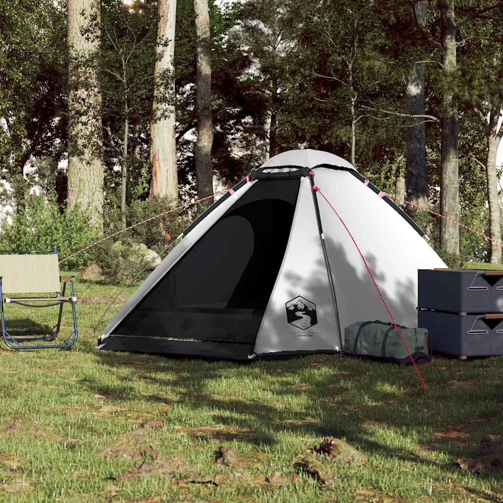 Tenda a cupola Vidaxl tessuto dannoso per 4 persone bianco