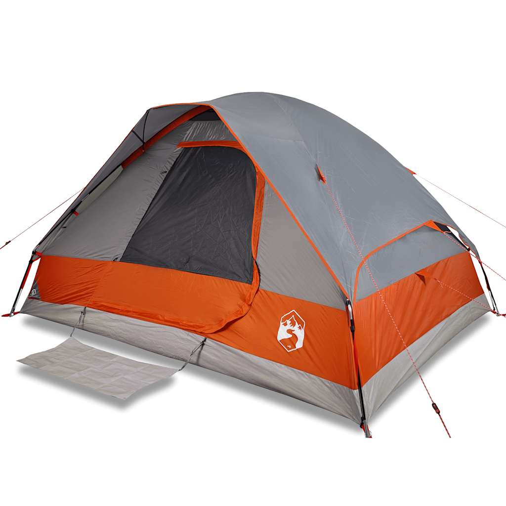 Vidaxl Dome tent 2-person waterproof gray and orange