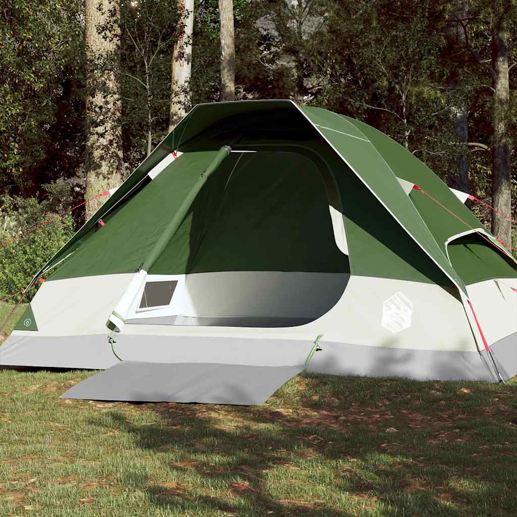 Vidaxl dome tente 4 personnes étanche verte