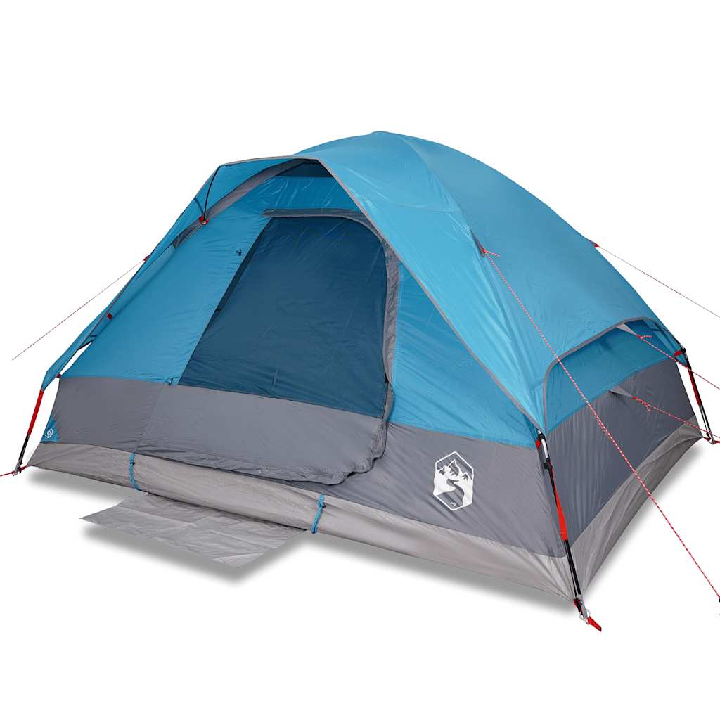 Vidaxl Dome Tent Blue impermeable de 6 personas