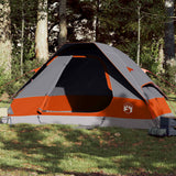 Vidaxl Dome tent 6-person waterproof gray and orange