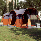 Vidaxl Tung Tent de 8 personas Impermeable y naranja