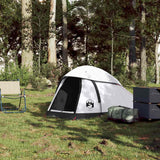 Vidaxl Dome Tent 1-osobowy wodoodporny, przeklęta tkanina biała