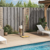Vidaxx Außendusche 50x55x224 cm Polyrattan und Akazienholz grau