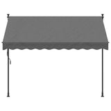 Vidaxx ausziehbare Markise 250x150 cm Stoff und Stahl Anthrazit