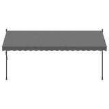 VidaXL Ausziehbare Markise 400x150 cm Stoff und Stahl Anthrazit