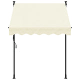 VidaXL Laifel Extendable 150x150 cm fabric and steel cream -colored