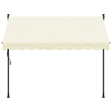 Vidaxl Luifel extensible 250x150 cm tissu et crème en acier -colore