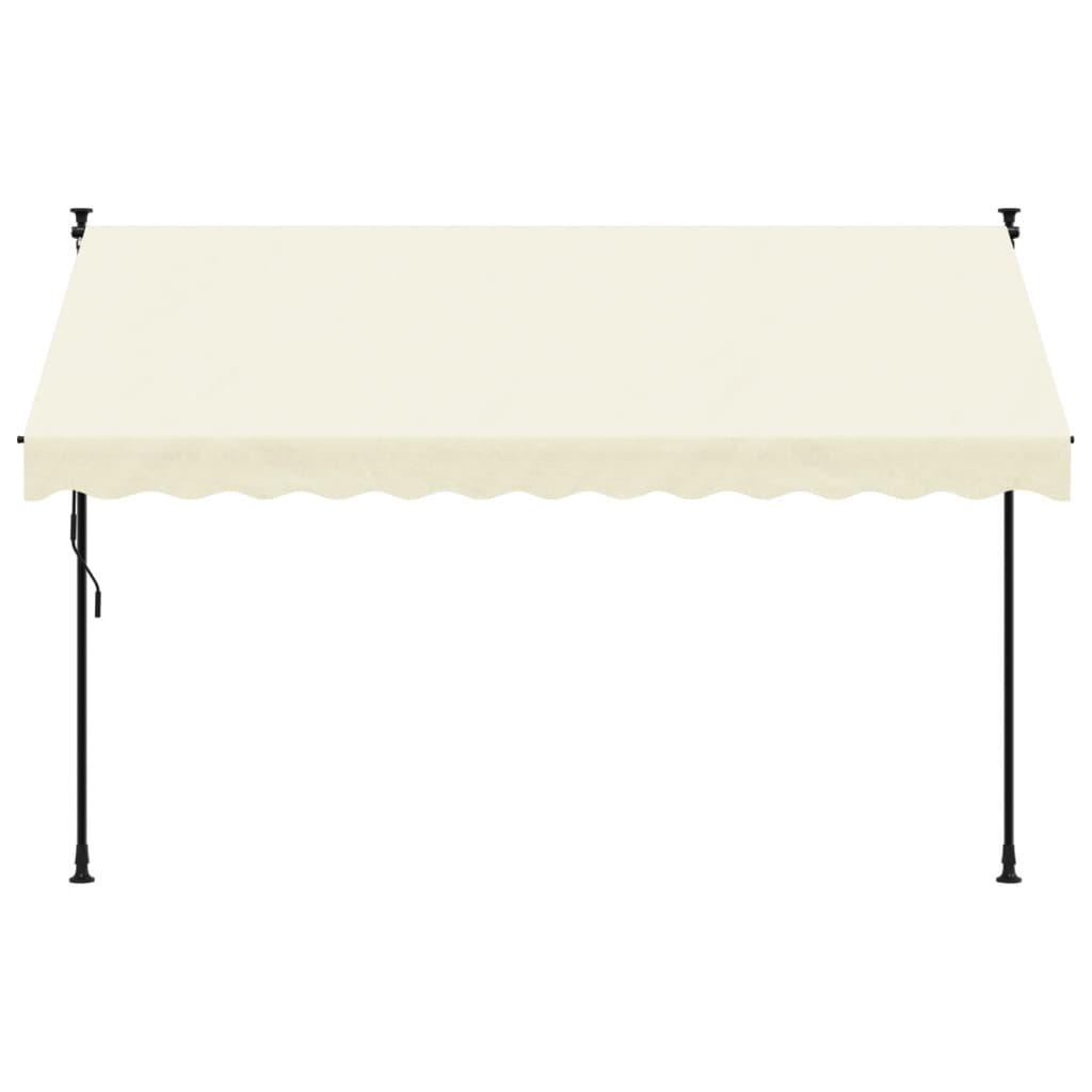 VidaXL Laifel Extendable 300x150 cm fabric and steel cream -colored