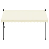 VidaXL Laifel Extendable 300x150 cm fabric and steel cream -colored