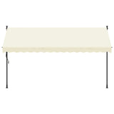 Vidaxl Laifel extensible 350x150 cm tissu et crème en acier -colore