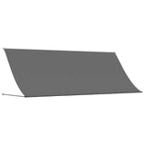 Vidaxx ausziehbare Markise 400x150 cm Stoff und Stahl Anthrazit