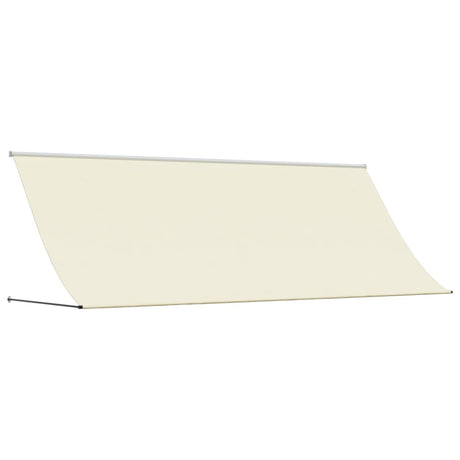 Vidaxx ausziehbare Markise 400x150 cm Stoff und Stahl cremefarben