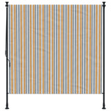 Vidaxxl Außenrollo 200x270 cm Stoff und Stahl Gelb und Weiß