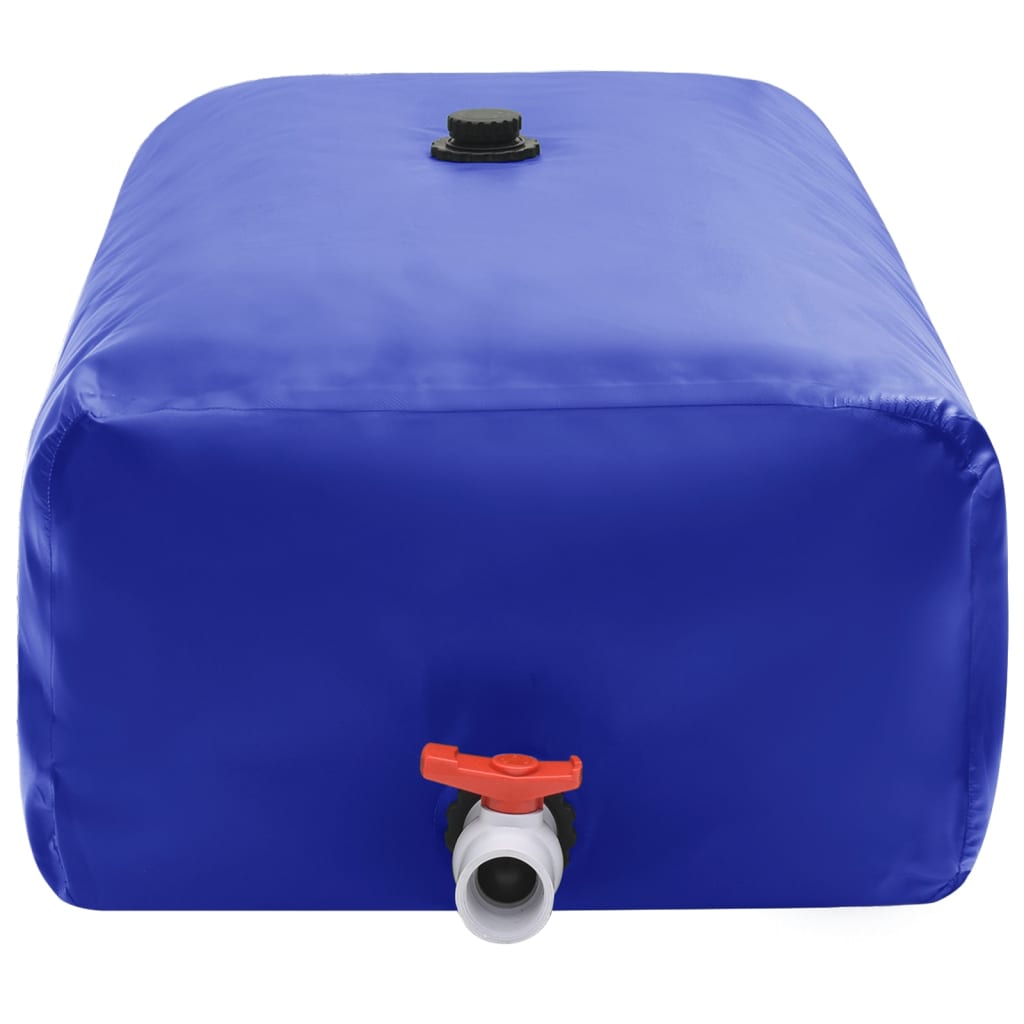 Vidaxl vanntank med kran sammenleggbar 1000 l PVC