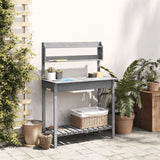 Vidaxx Pflanztisch mit Waschbecken 147,5x44x139,5 cm Kieferngrau