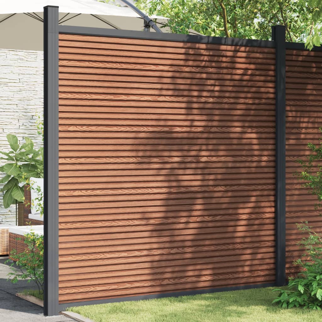 Vidaxl Fence Panel 180x186 cm HKC Brown