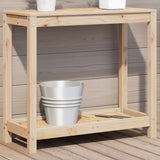 Vidaxx Pflanztisch mit Ablage 82,5x35x75 cm massives Kiefernholz