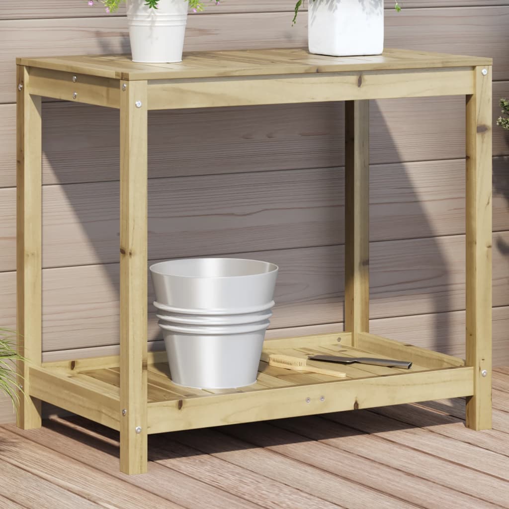 Vidaxx Pflanztisch mit Ablage 82,5x50x75 cm aus imprägniertem Kiefernholz