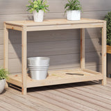 Vidaxx Pflanztisch mit Ablage 108x50x75 cm massives Kiefernholz