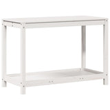 Vidaxx Pflanztisch mit Ablage 108x50x75 cm massives Kiefernholz weiß