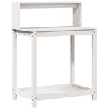 Vidaxx Pflanztisch mit Regalen 82,5x50x109,5 cm massives Kiefernholz weiß