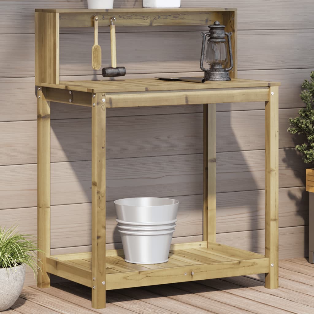 Vidaxx Pflanztisch mit Regalen 82,5x50x109,5 cm aus imprägniertem Holz