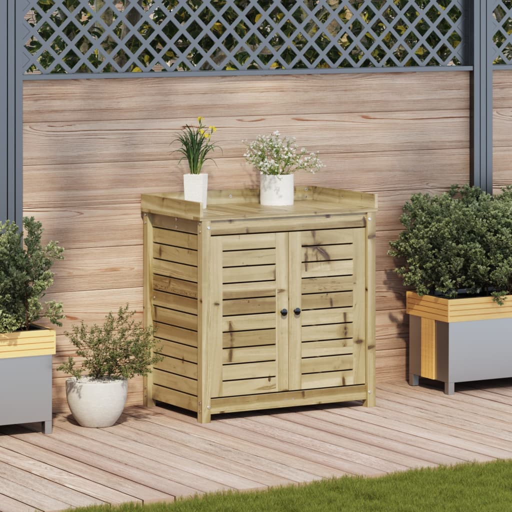 Vidaxx Pflanztisch mit Regalen 82,5x50x86,5 cm aus imprägniertem Holz