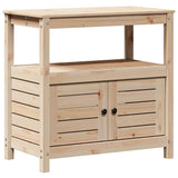 Vidaxx Pflanztisch mit Regalen 82,5x45x81 cm massives Kiefernholz