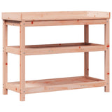 Vidaxx Pflanztisch mit Regalen 108x45x86,5 cm massives Douglas-Holz