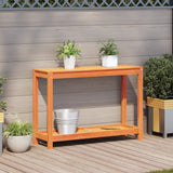 Vidaxx Pflanztisch mit Ablage 108x35x75 cm massives Kiefernholz, waschbraun