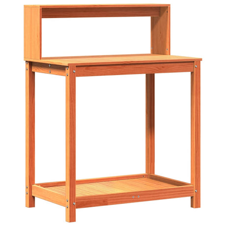 Vidaxx Pflanztisch mit Regalen 82,5x50x109,5 cm Kiefernholz braun