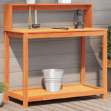 Vidaxx Pflanztisch mit Regalen 108x50x109,5 cm Kiefernholz braun