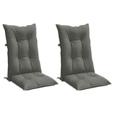 Vidaxl Chair cushions 2 st high back 120x50x7 cm fabric dark gray