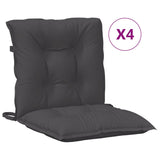 Vidaxl Chair cushions 4 pcs Low back 100x50x7 cm Fabric mixed anthracite