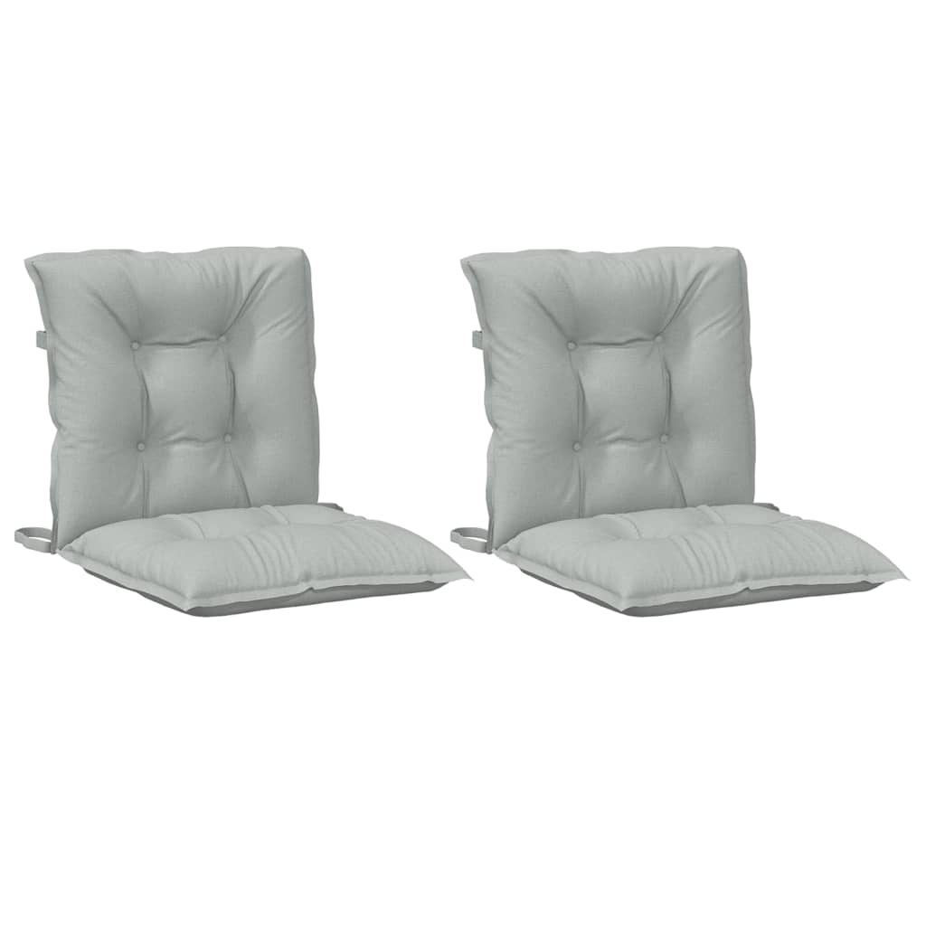 Cojines de silla de Vidaxl 2 pcs Back 100x50x7 CM Fabric Gris