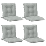 Coussins de chaise vidaxl 4 pcs basses bas 100x50x7 cm gris clair