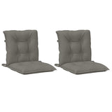 Cojines de silla de Vidaxl 2 pcs Back 100x50x7 CM Fabric de color gris oscuro