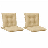 Cojines de silla de Vidaxl 2 pcs Back 100x50x7 CM Fabric beige mixta